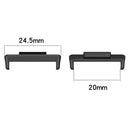 2pcs 24mm Metal Connector 304 Stainless Steel Watch Band Adaptor Accessories