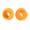 2pcs Thread Stopper Silicone Cross Stitch Clip 2cm Coil Holder (Orange)