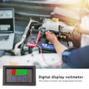 LCD Digital Dual Display Voltmeter Meter Battery Capacity Indicator (Blue) Newly