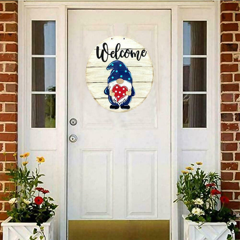 Gnome Door Hanger Welcome Door Hanging Plate Decoration Ornament SALE HOT U1V2