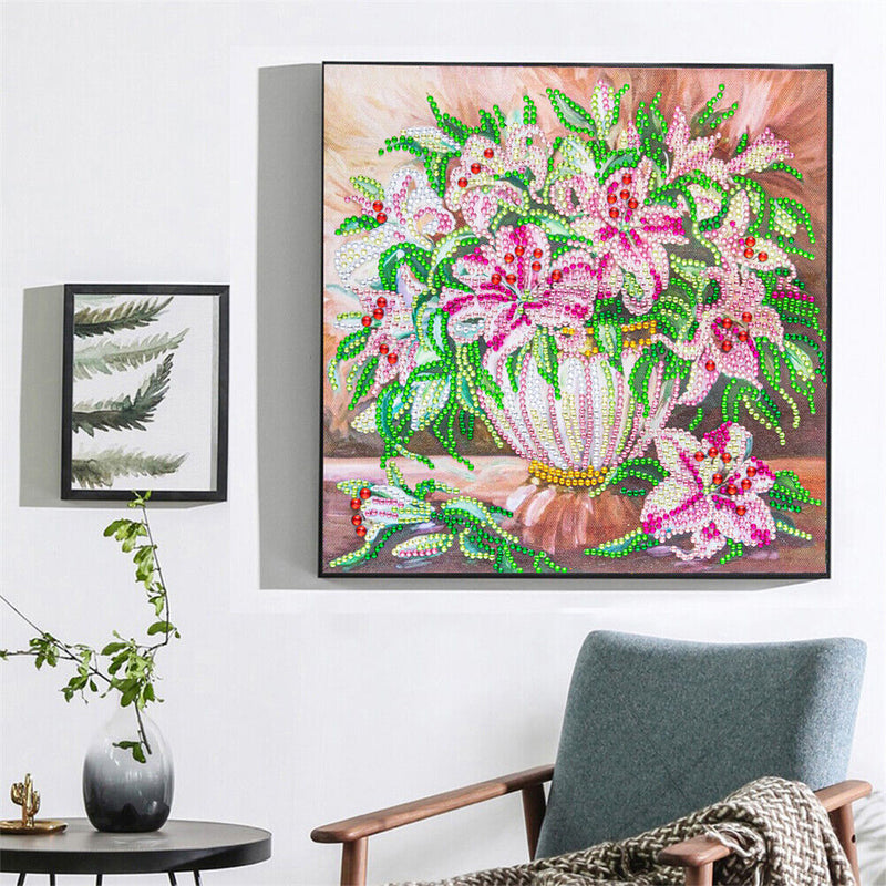 Part Drill Special Shaped DIY Flowers Crystal Rhinestones Diamond Painting