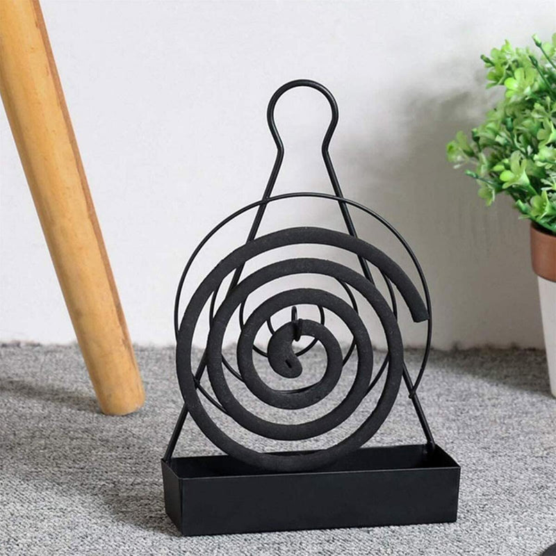 Mosquito Coil Holder - Iron Nordic Hanging Incense Burner Holder - Black Newly
