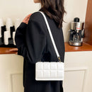 Women Chocolate Square PU Flap Shoulder Bag Small Messenger Crossbody Handbags