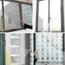 Anti-insect Screen Protector with Stickers Tape DIY Fly Bug Mosquito Net Curt