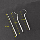 Stainless Steel Toothpick Set w/Portable Toothpick Holder Storage Box (01)