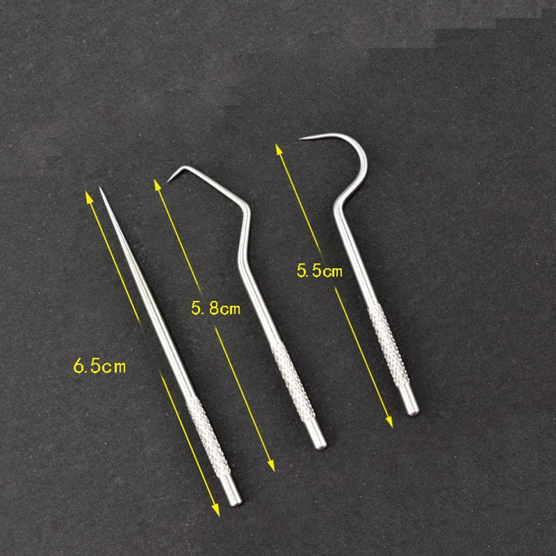 Stainless Steel Toothpick Set w/Portable Toothpick Holder Storage Box (01)