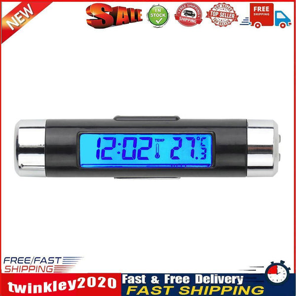 Car LCD Digital backlight Automotive Thermometer Clock Calendar Newly