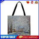 Forest snow scene Printed Shoulder Shopping Bag Casual Large Tote Handbag