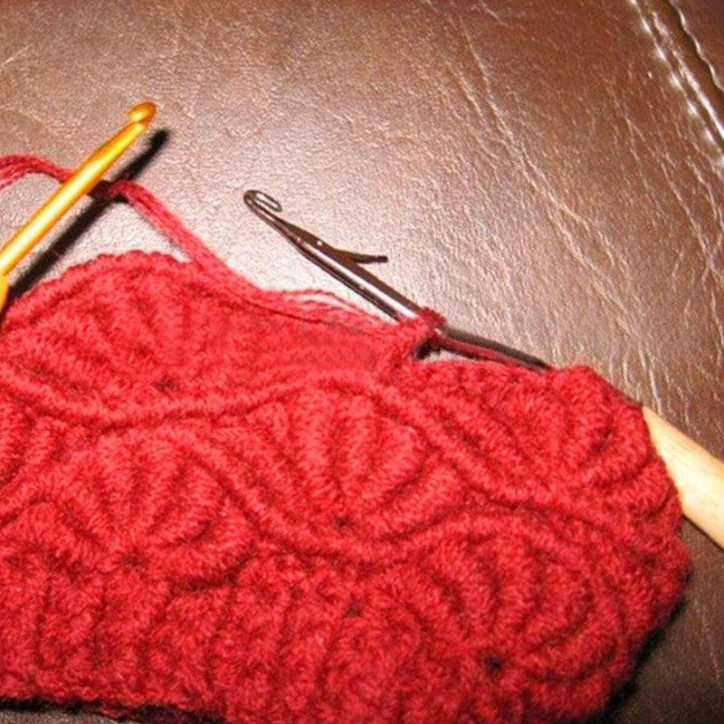 1PC Crochet Hook Wood Handle Carpet Repair Latch Crochet Needle Knitting Craft~