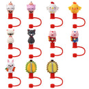 Reusable Silicone Straw Plug Cup Accessories Straw Tips Cover Drinking Dust Cap