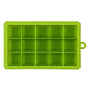 DIY Creative Big Ice Cube Mold Square Shape Silicone Ice Tray Green