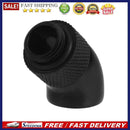 G1/4 Screw Thread 45 Degree Elbow Rotation Brass Connector Fitting(Black)