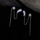 Water Flower Trendy Jewelry Chain Stud Earring Ear Clip Tassel Earring Ear Bone