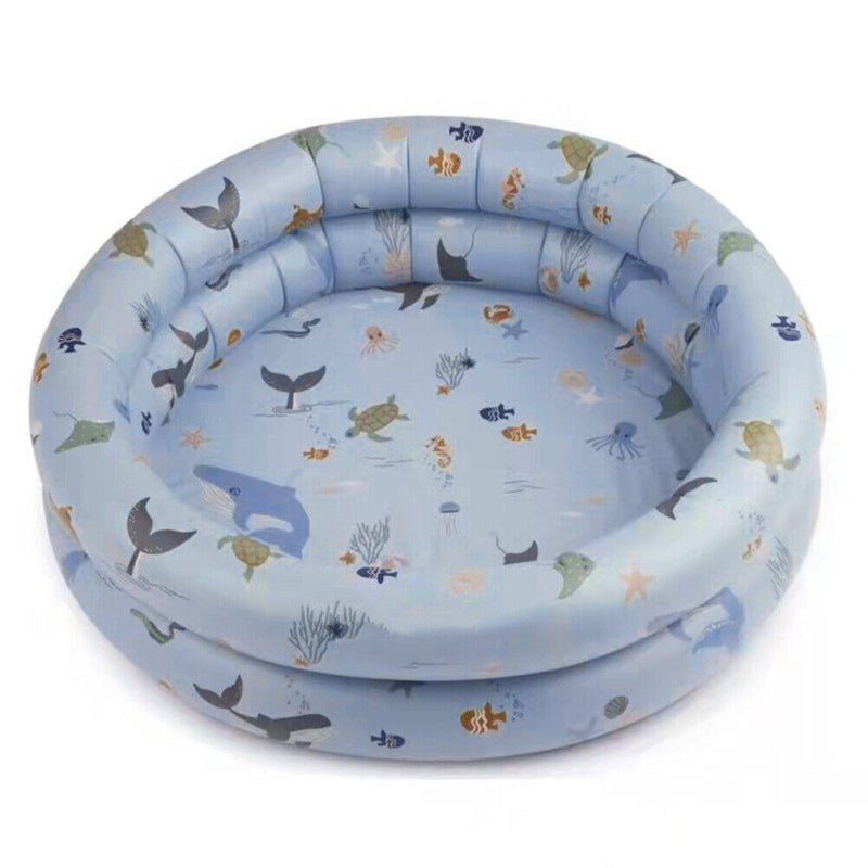 Children Bathing Tub Inflatable Swimming Pool Baby Kids Beach Toys (Ocean) Newly