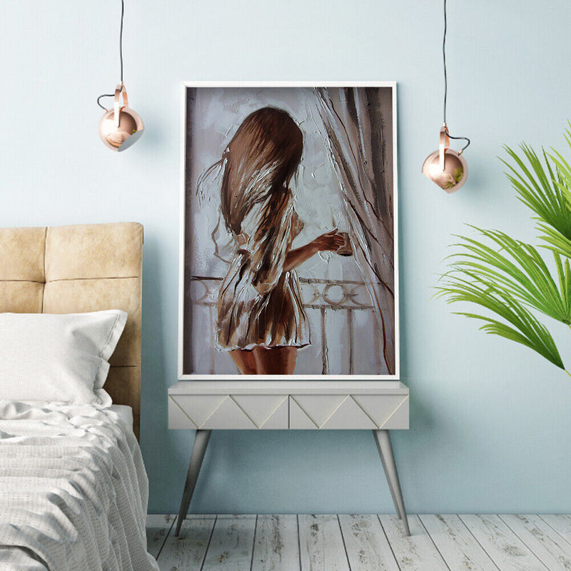 5D Rhinestone Pictures DIY Lovely Couple Full Round Drill Diamond Painting Kit