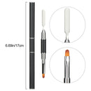Dual Ended Nail Art Brushes Brush Flower Painting Pen UV Gel Extension Builder