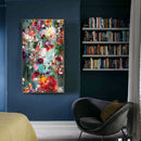DIY Full Round Diamond Painting Flowers Bloom Picture Rhinestone Mosaic Han