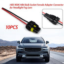10pcs 9005 9006 Bulb Sockets Female Adapter Connector for Headlight Fog Lamp