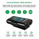 Black Four Ports Car Fast Charger USB Car Charger Quick Charge R2F1