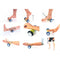 Exercise Wrist Forearm Muscle Massager Foot Care Massage Roller