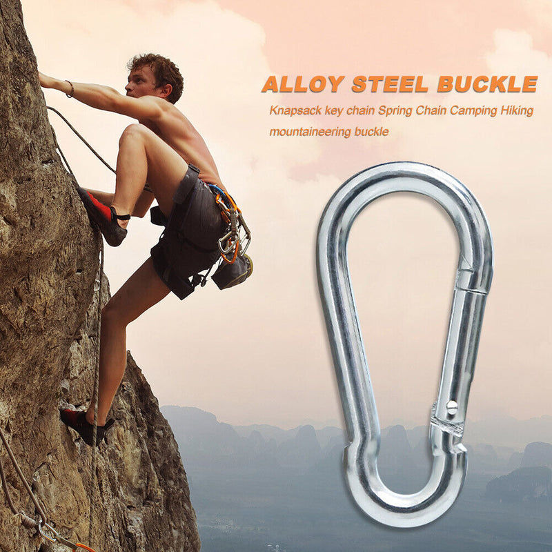 Alloy Steel Carabiner Outdoor Camping Lock Buckle Mountain Rock Climbing Tool