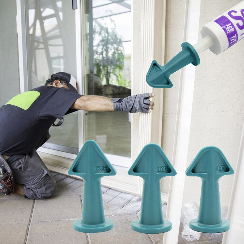 Caulking Nozzle Scraper Set Grout Tile Joints Floor Remover Tool (Sky Blue)