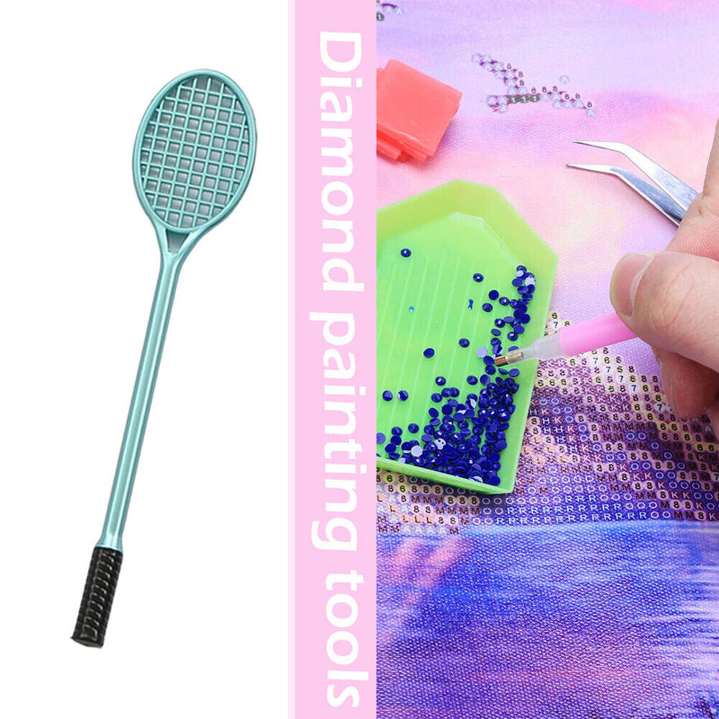 Racket Shape Diamond Painting Point Drill Pen DIY Cross Stitch Embroidery Tools