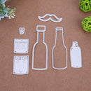 1set Drinks Metal Cutting Dies Stencils DIY Scrapbooking Embossing Decor(C)