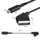 HDMI-compatible To Scart Converter Video Audio Adapters For HD TV Portable