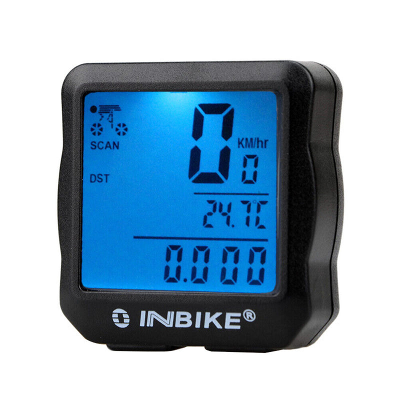 INBIKE Bicycle Computer LCD Digital MTB Road Bike Mileage Counter Wired St