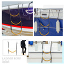Marine Rope Ladder 3 Step Boat Folding Boarding Ladder for Kayak Canoeing