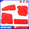4pcs Smoothing Spatula Sealant Remover Caulking Scraper Grout Kit (Red)