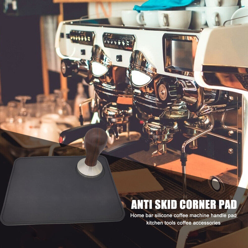Espresso Latte Coffee Corner Edge Powder Pressing Pad Square Coffee Grindin