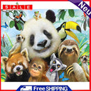 DIY Digital Picture Panda Friends Frameless Painting By Number Art Handicraft