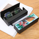 DIY Leather Diamond Painting Glasses Storage Case Mosaic Kit (Q34 Bird) Newly