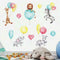Cute Flying Animals Wall Decals Zebra Lion Elephant Decals Wall Room For M8T9