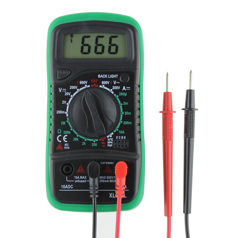 Digital LCD Multimeter Voltmeter Ammeter AC/DC/OHM Volt Tester Test Current