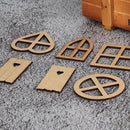 Decor Wood Wall Tree Embellishment Scrapbooking Frame Carved Wooden Ornaments