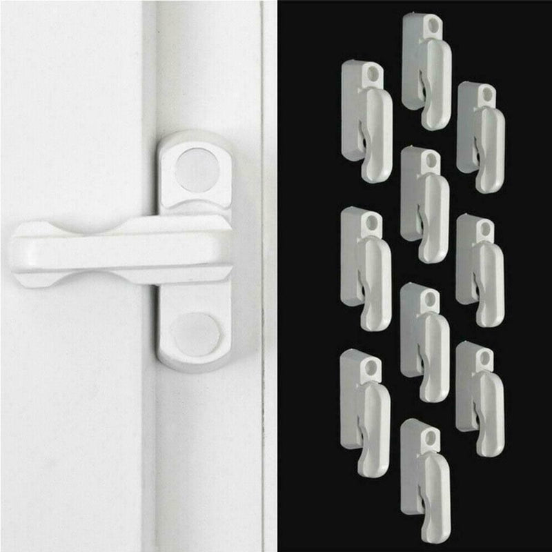 Door Sash Jammer Safety Restrictor Latch Tool Locking Window Security Locks Q3B8