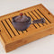 Portable Chinese Gongfu Kung Fu Tea Set Rotating Ceramic Teapot Teaware (C)