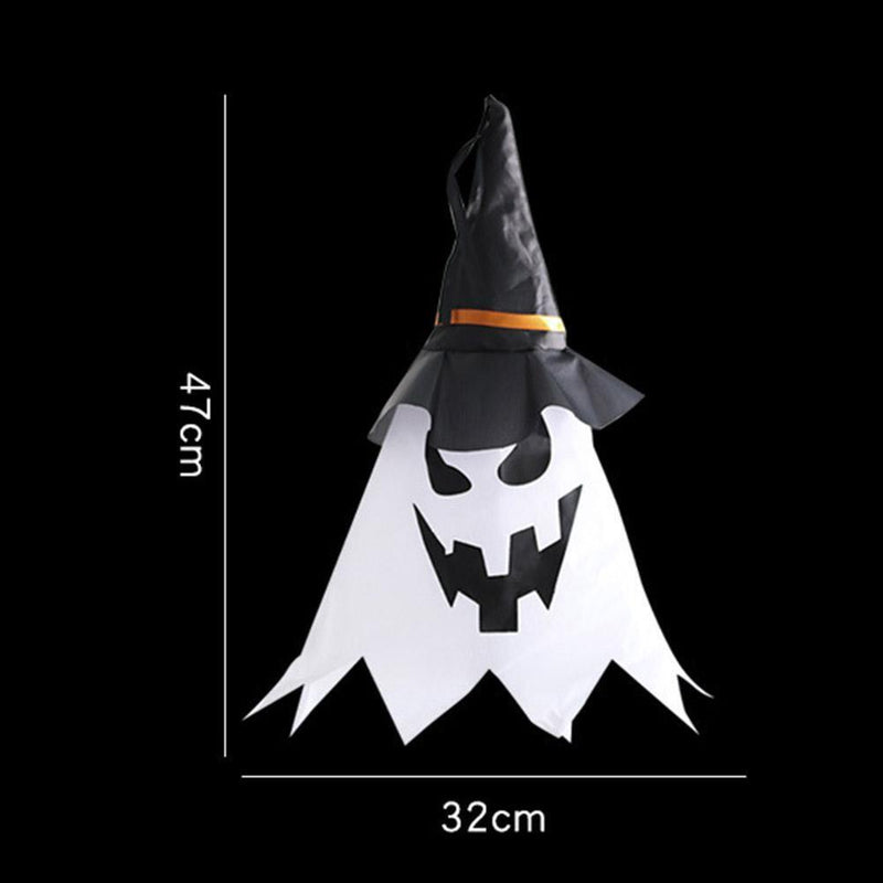 Halloween Luminous Ghost Face Weird Atmosphere Props for Garden Background (L)