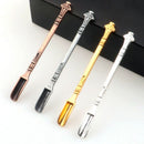 Creative Small Micro-tuning Thicken Metal Long Handle Scoop Stirring Spoons
