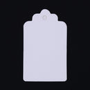 100pcs Blank Label Cards Kraft Paper Wedding Gifts DIY Hanging Tag(White) Newly
