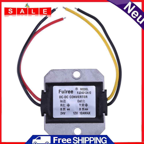 120W Car Power Supply DC Buck Converter DC/DC 24V to 12V 10A Step-Down Volta