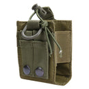 Outdoor Molle Radio Walkie Talkie Holder Bag Magazine Pouch Pocket(Green)