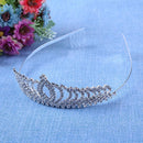 Bride Crystal Crown Heart-Shaped Headdress Romatic Elegant Luxury Jewelry