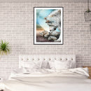 5D DIY Full Drill Square Shape Wolf Rhinestone Diamond Drawing Home Decoration