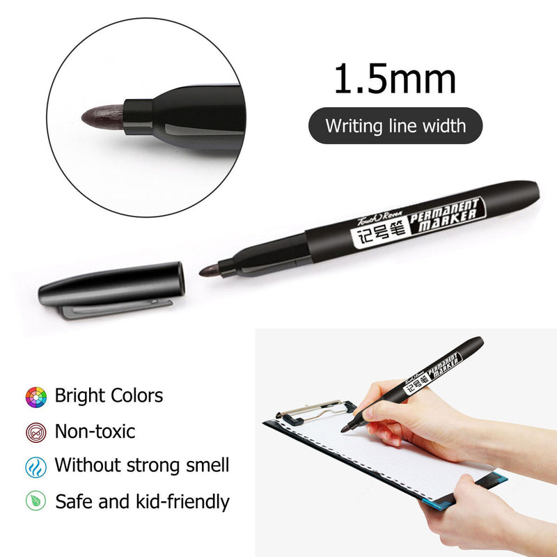 Oiliness Non-Fading & Waterproof Marker Pen Non-Erasable Marker Pen (A) Newly