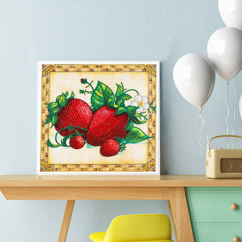 5D Diamond Painting Kit Strawberry Partial Special Shape Drill DIY Picture