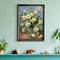 30x40cm White Rose DIY Paint By Numbers Oil Painting Kit Canvas